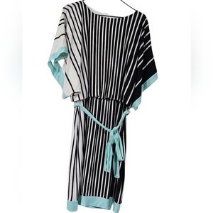 Women's Striped Kimono Sleeve Dress Size 14